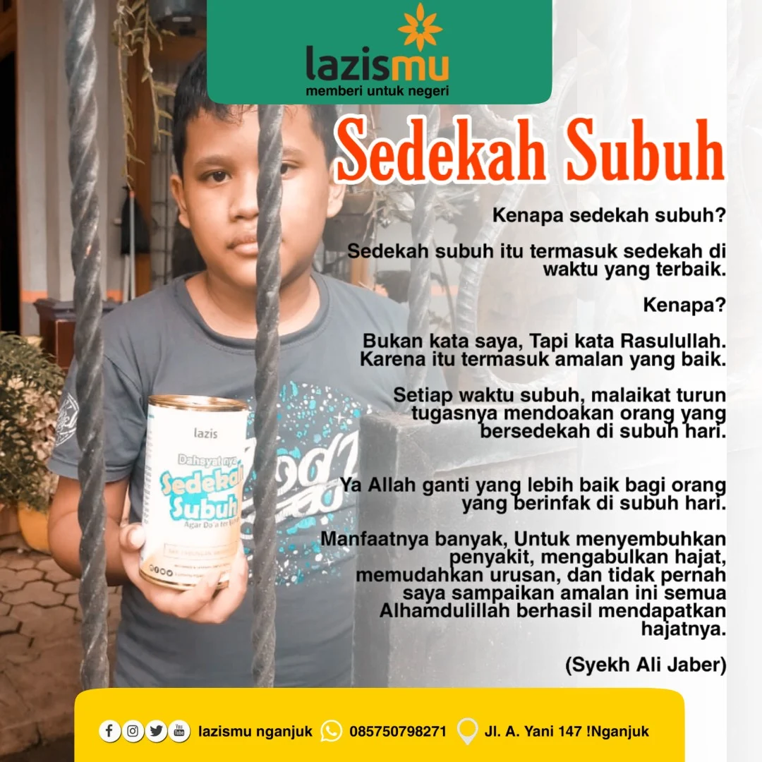 Dengan bersedekah Subuh, Anda akan mendapatkan manfaat yang luar biasa. (WebP)