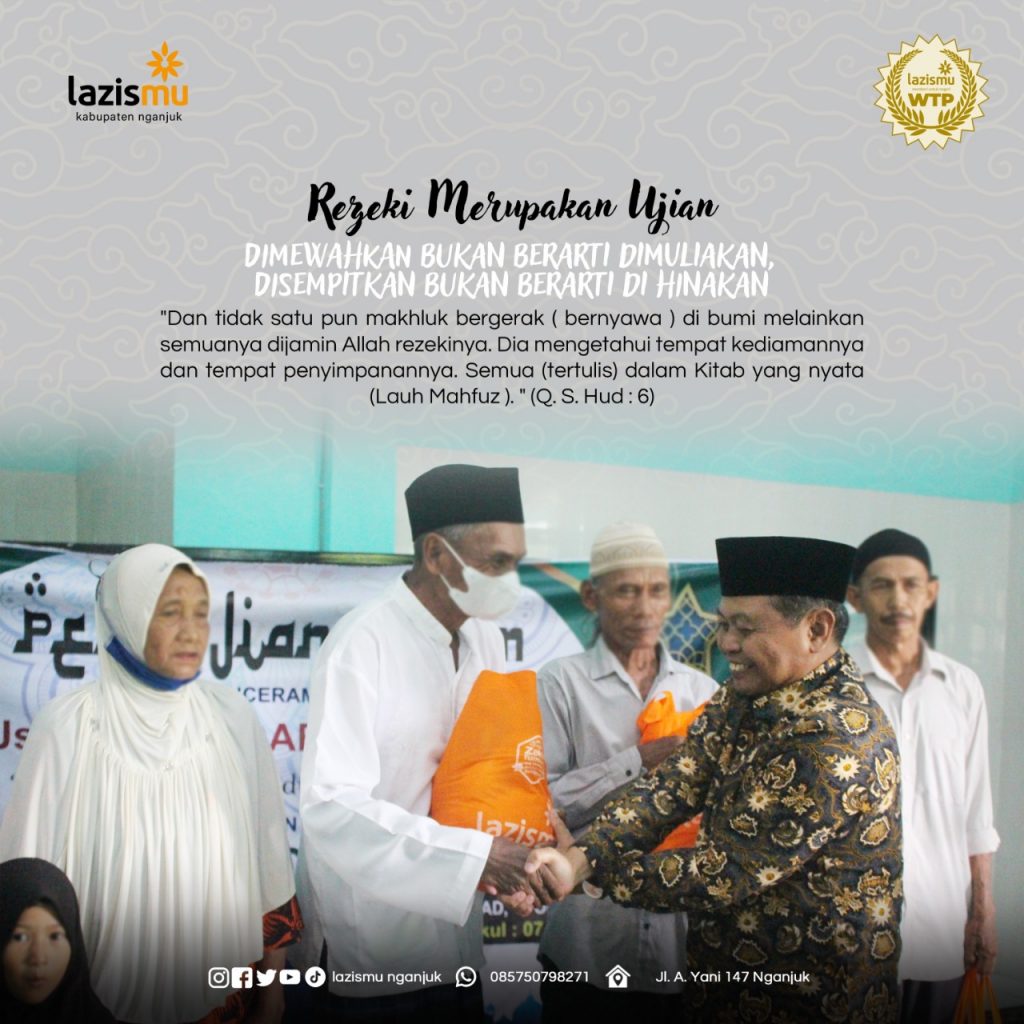 REJEKI MERUPAKAN UJIAN?