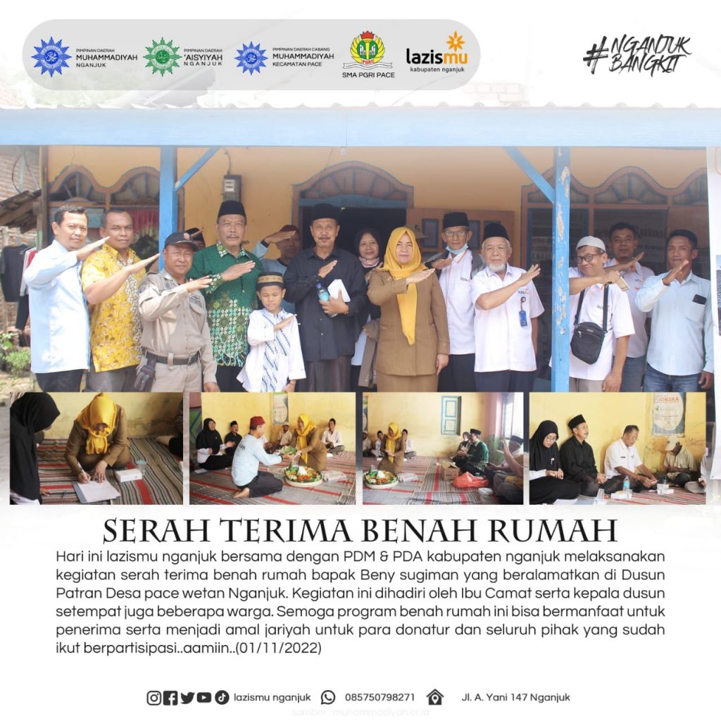 SERAH TERIMA BANTUAN PROGRAM BENAH RUMAH PAK BENY SUGIMAN
