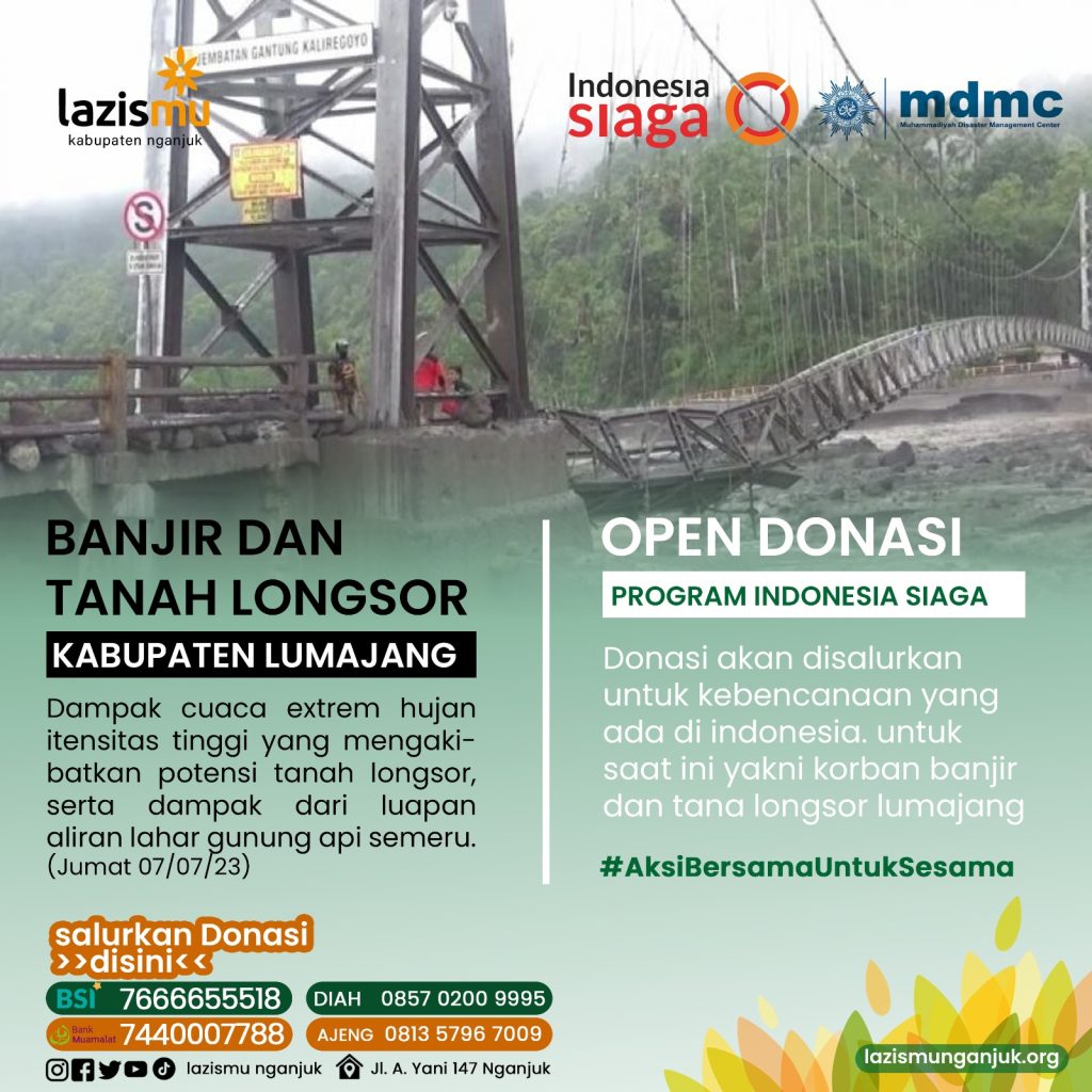 PEDULI BANJIR DAN TANAH LONGSOR DI LUMAJANG