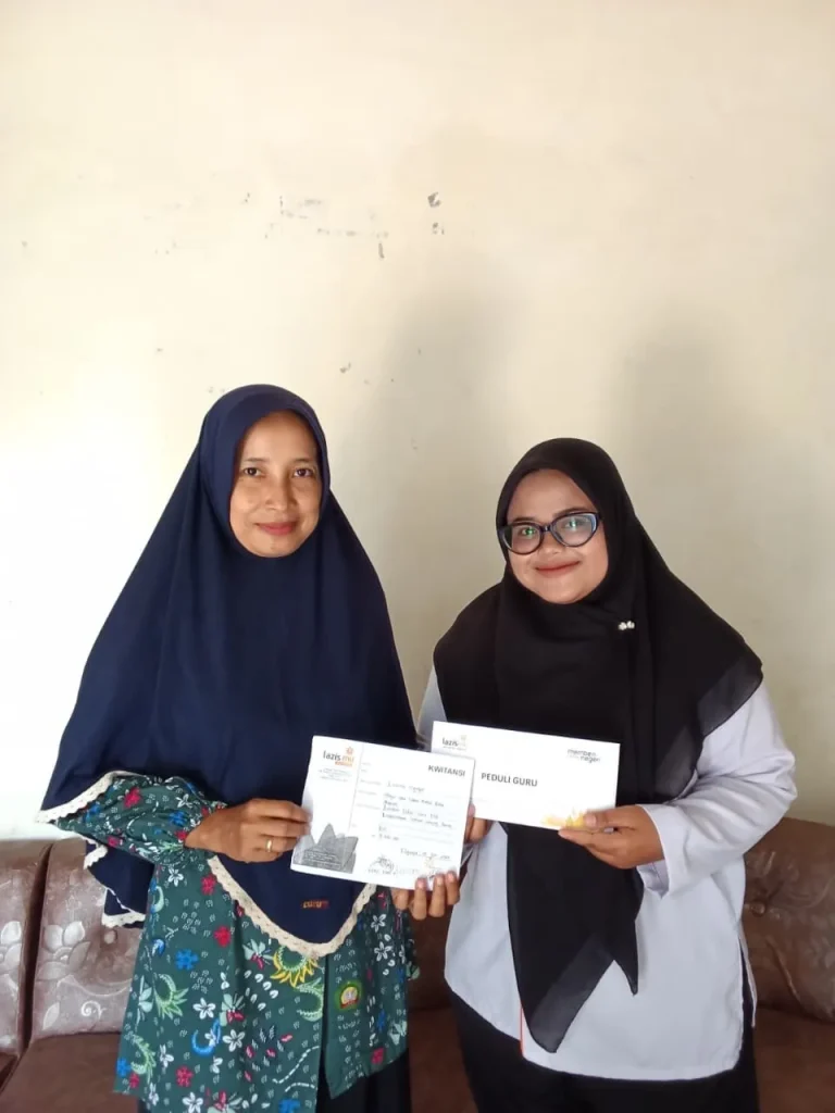 Lazismu Kabupaten Nganjuk Salurkan Program Peduli Guru untuk Guru TPQ Baiturrahman Dusun Santren