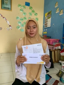 Lazismu Nganjuk Salurkan Bantuan Orang Tua Asuh Kirana di TK ABA 1