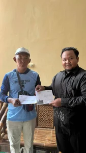 Lazismu Kabupaten Nganjuk tasyarufkan Program Kesehatan Pak Hartoyo